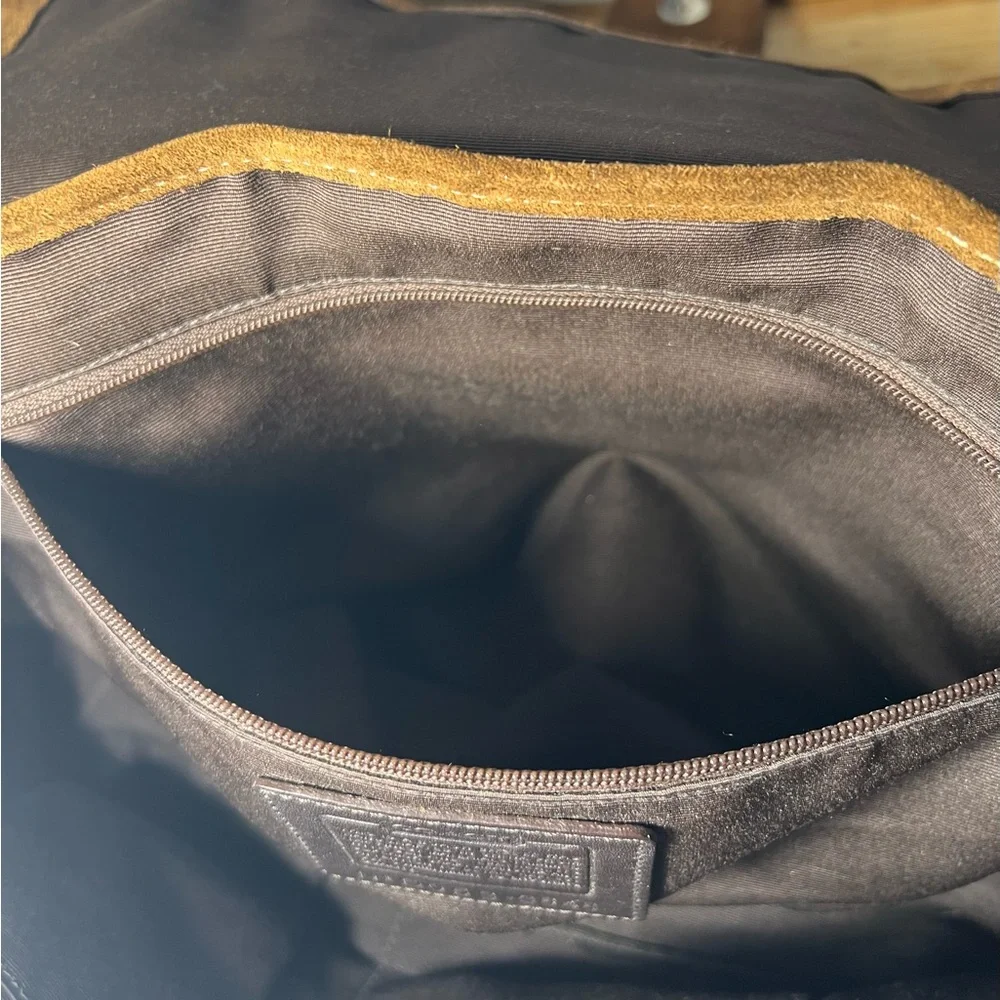 ❣️SALE❣️COACH Vintage SoHo Suede Leather & Jacquard Canvas, Gorgeous Condition - Picture 13 of 15